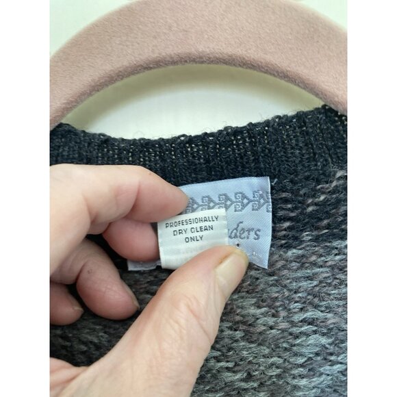 Vtg Nomadic Traders Unisex Size M 100% Wool Nordic Sweater Arctic Pullover - Picture 4 of 9